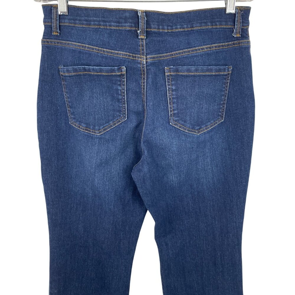 Gloria Vanderbilt Amanda Bootcut Dark Blue Denim Jeans Size 12S *Flaw - Picture 5 of 8
